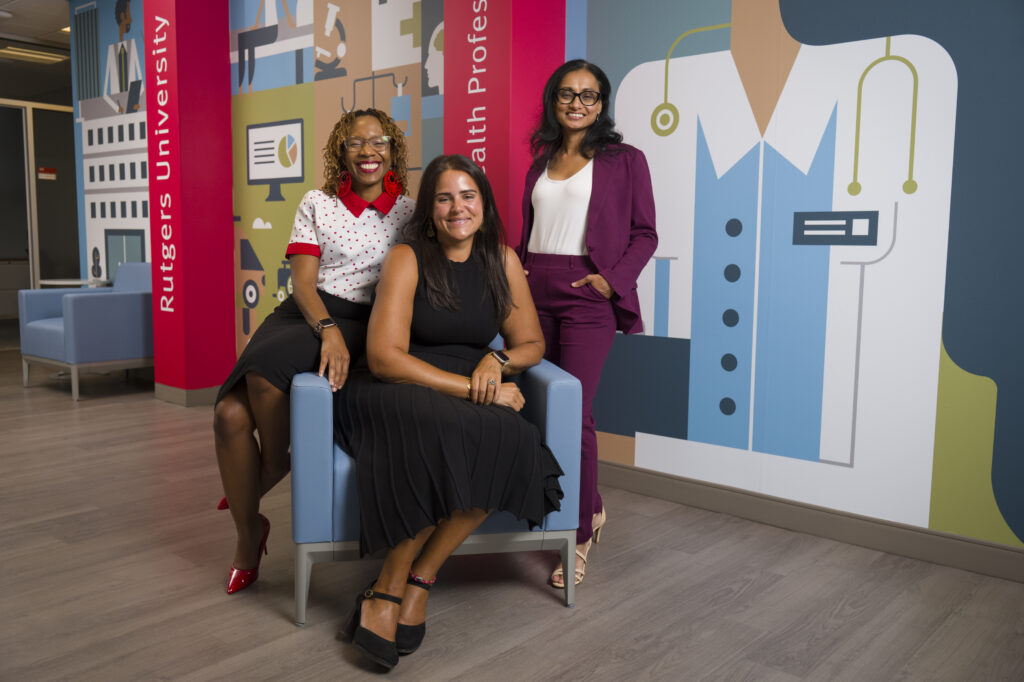 SHP Doctoral Students Jessica Gomes and Nkechi Mbadugha and Dipali Yeh