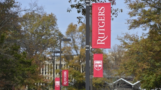 Photo of leafy campus at Rutgers