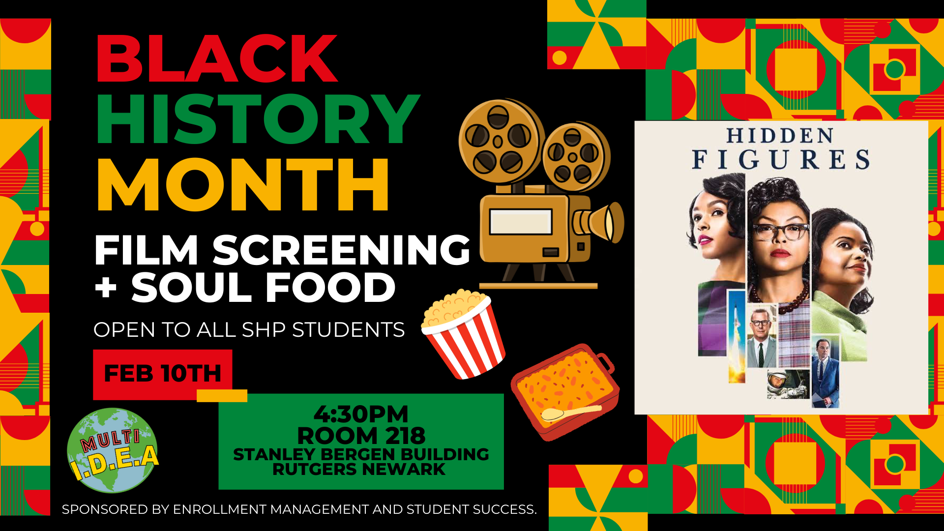 Black History Month film screening Flyer