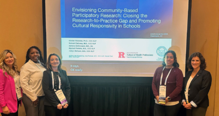 Newark Public Schools (NPS) and Rutgers School of Health Professions presented a collaborative session at the 2025 American Speech-Language-Hearing Association (ASHA) National Convention
